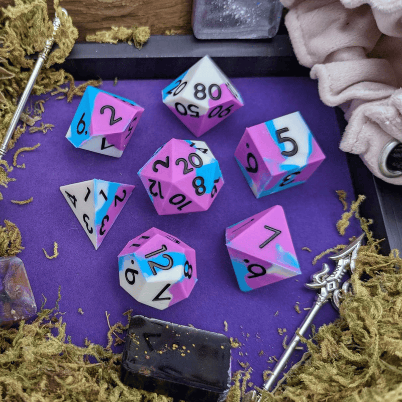 Magic Missile | Purple and Blue Silicone Dice Set
