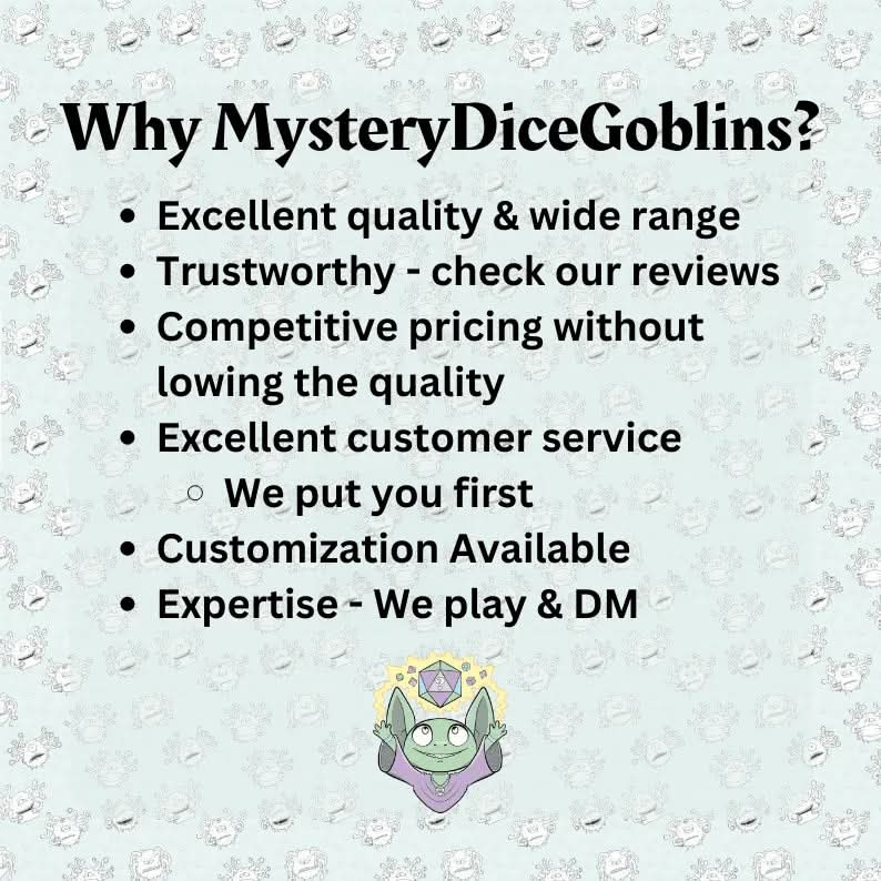Metal Mystery Dice - Mystery Dice Goblin