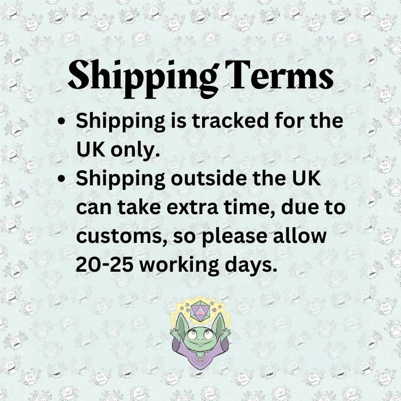 Blue Zoltar TTRPG Dice Set - Mystery Dice Goblin