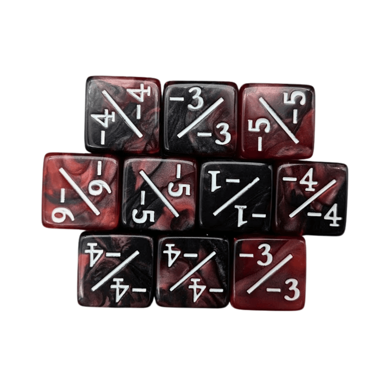 Black Red Simple Counter Dice -/-