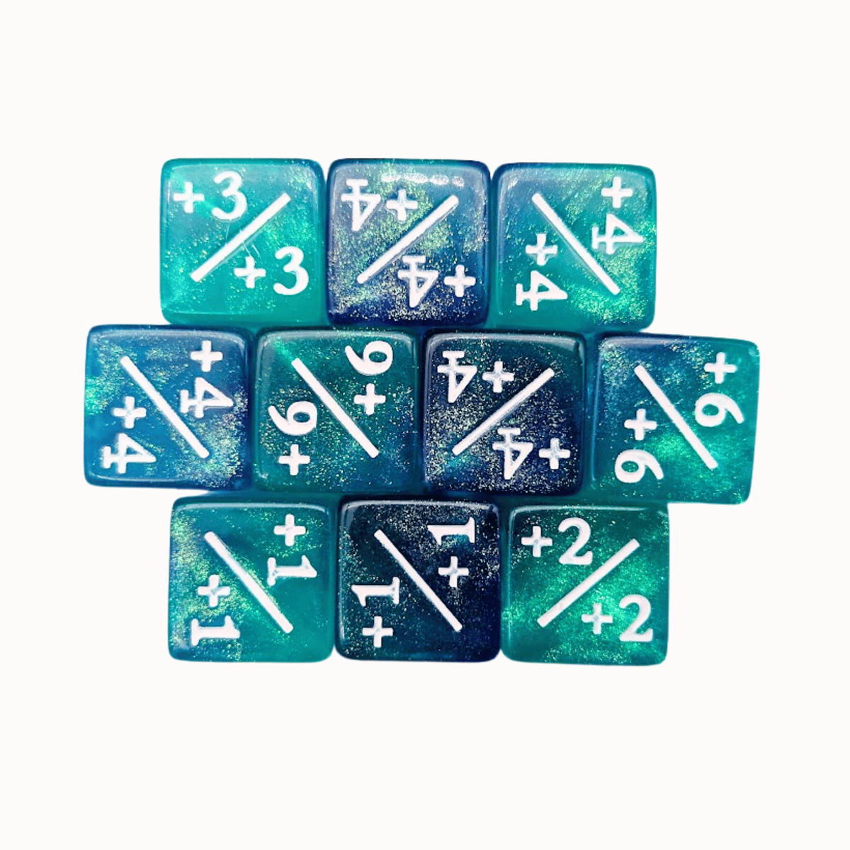 Blue Galaxy Counter Dice +/+