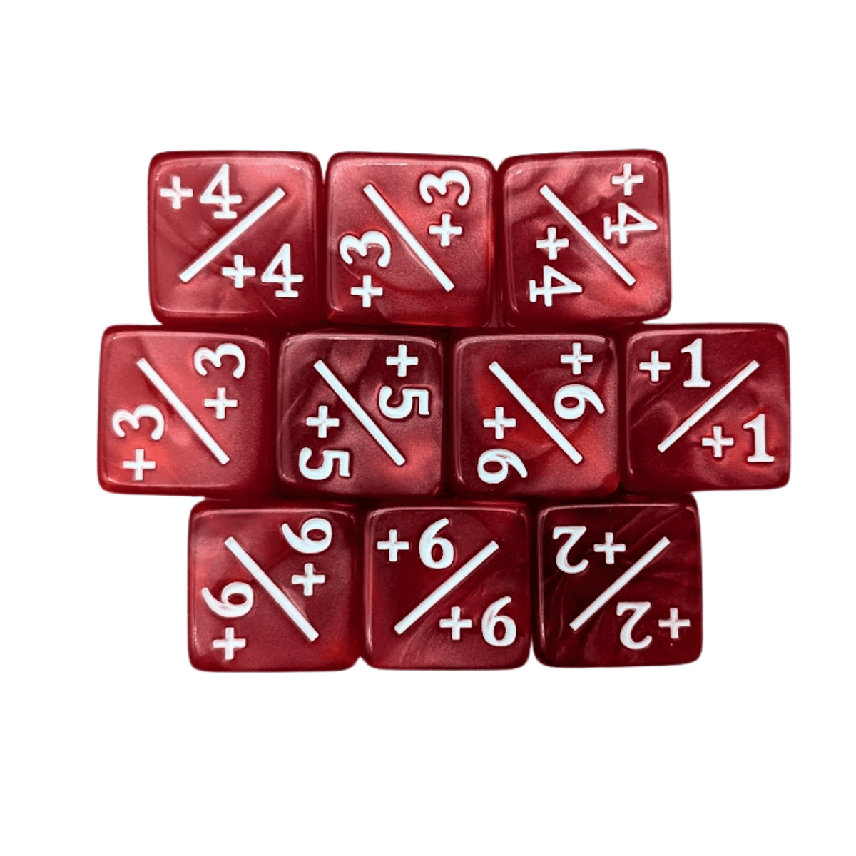 Red Simple Counter Dice +/+