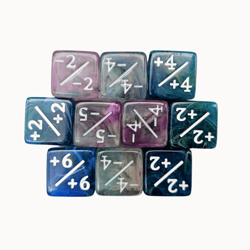 Blue Ethereal Counter Dice +/-