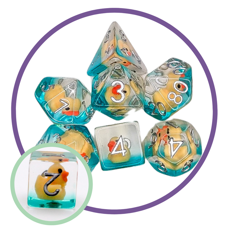 Yellow Ducks Inclusion Dice Set