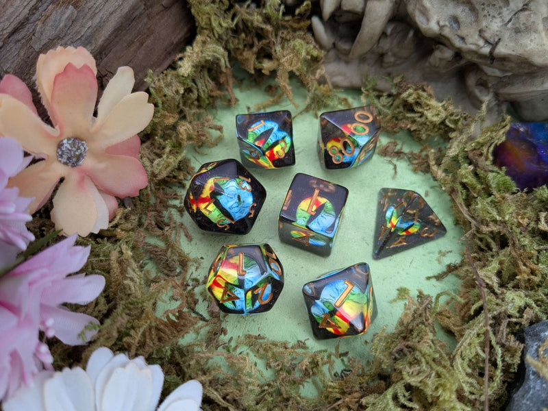 Two Tone Snake Eyes Dice
