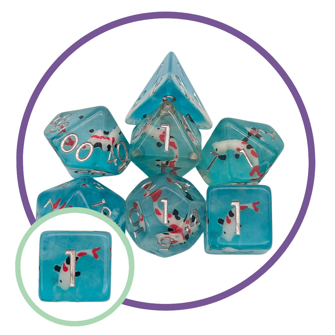Koi Inclusion Dice Set