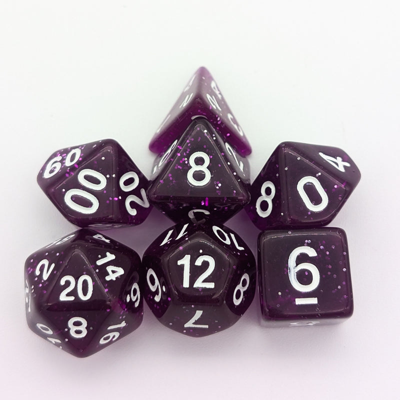 Plum Purple Shimmer Dice