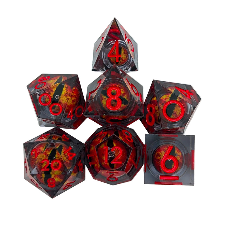 The Set To Rule Them All | Fire Eye Liquid Core Dice