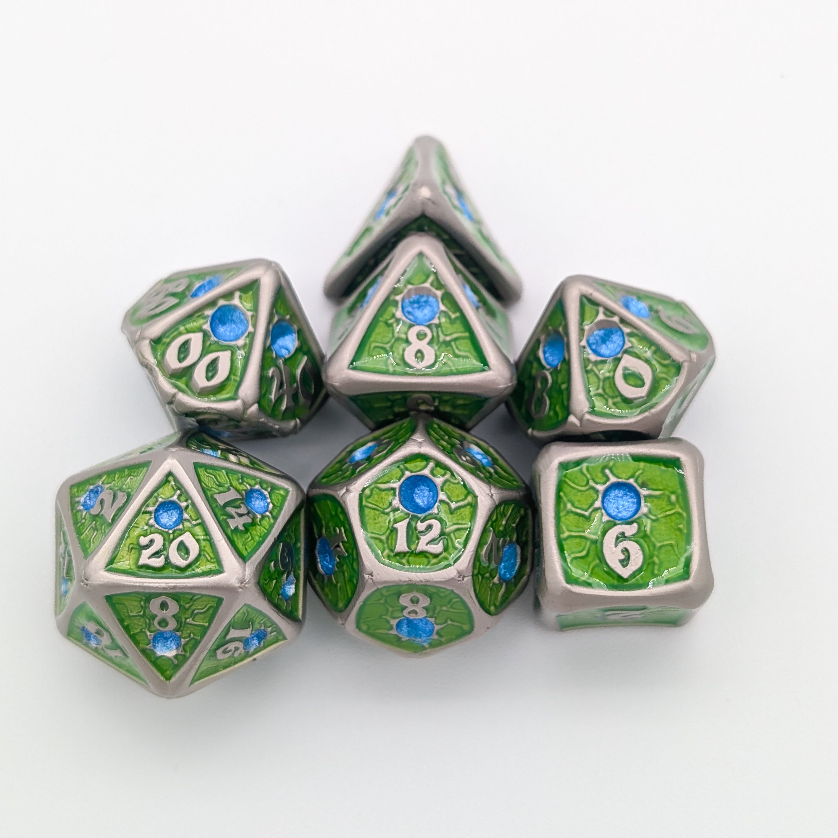 Royal Green Metal Core Dice Set