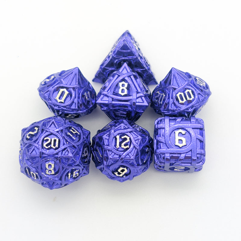 Thorns Purple Metal Core Dice Set