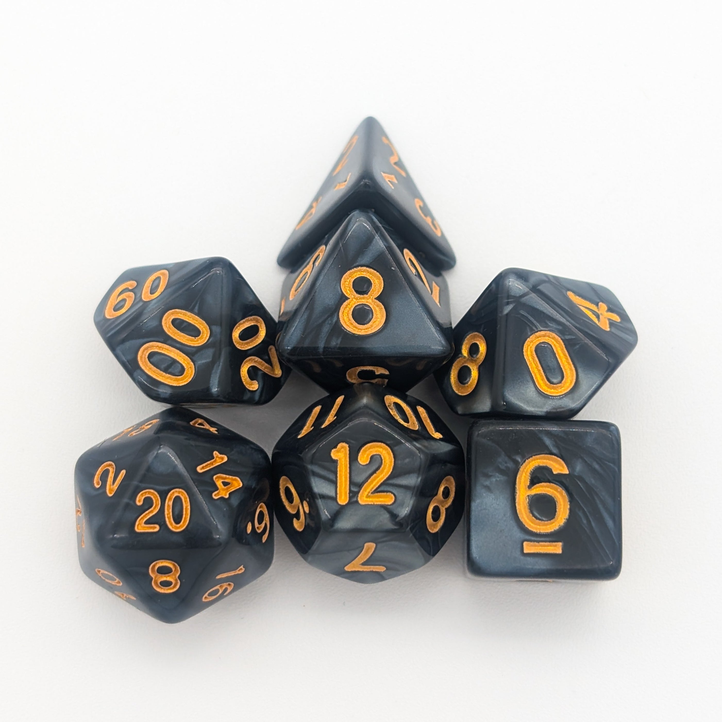 Pearl Black Dice Set