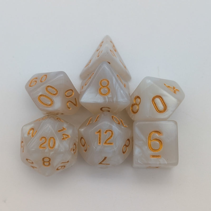 Pearl White Dice Set