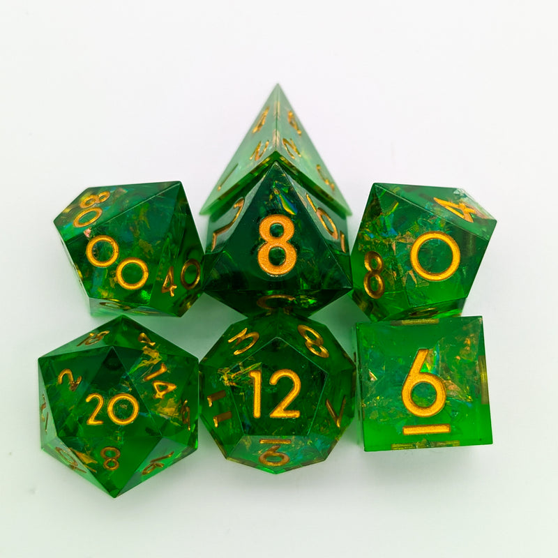 Bright Green Sharp Dice Set