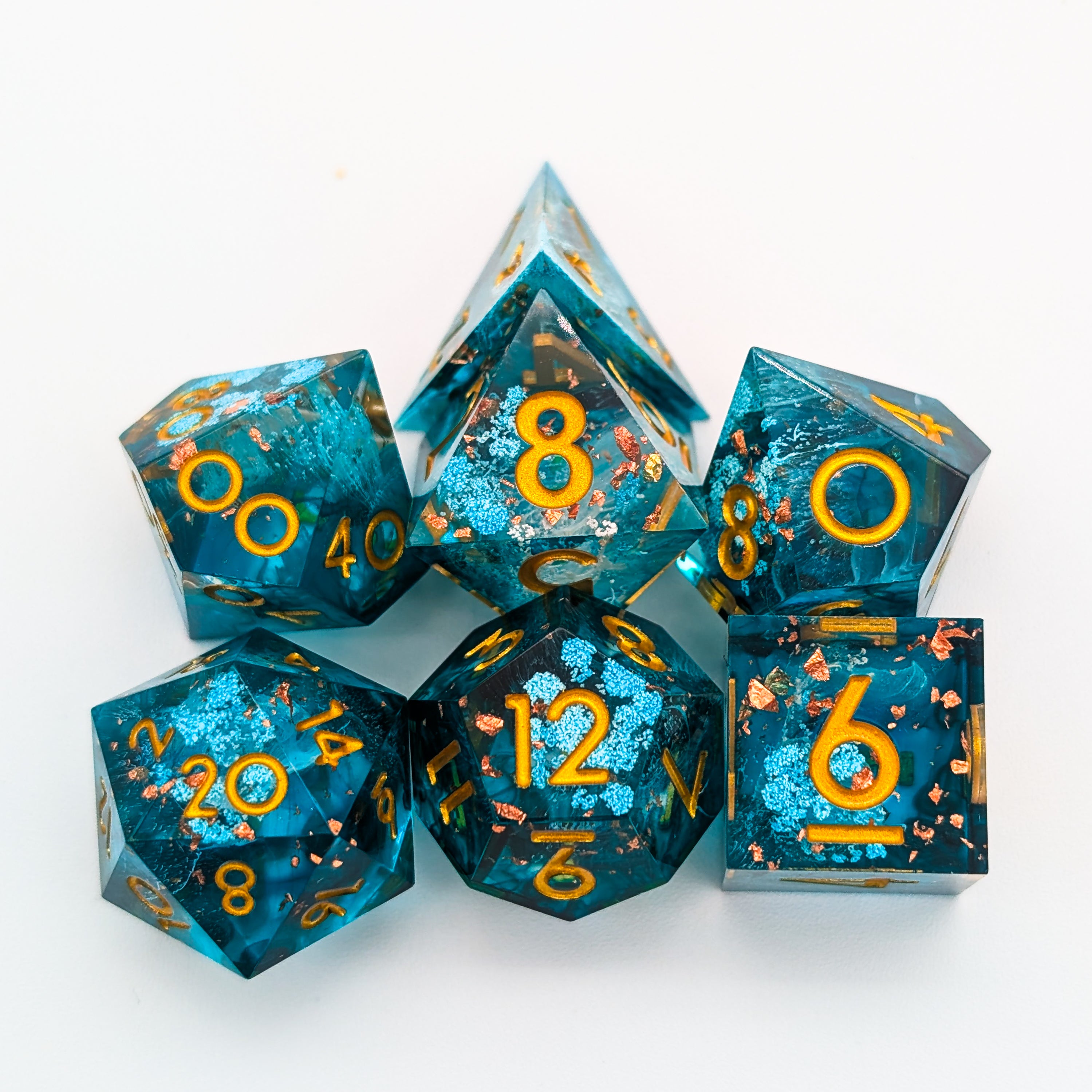 Foil Snow Sharp Dice Set