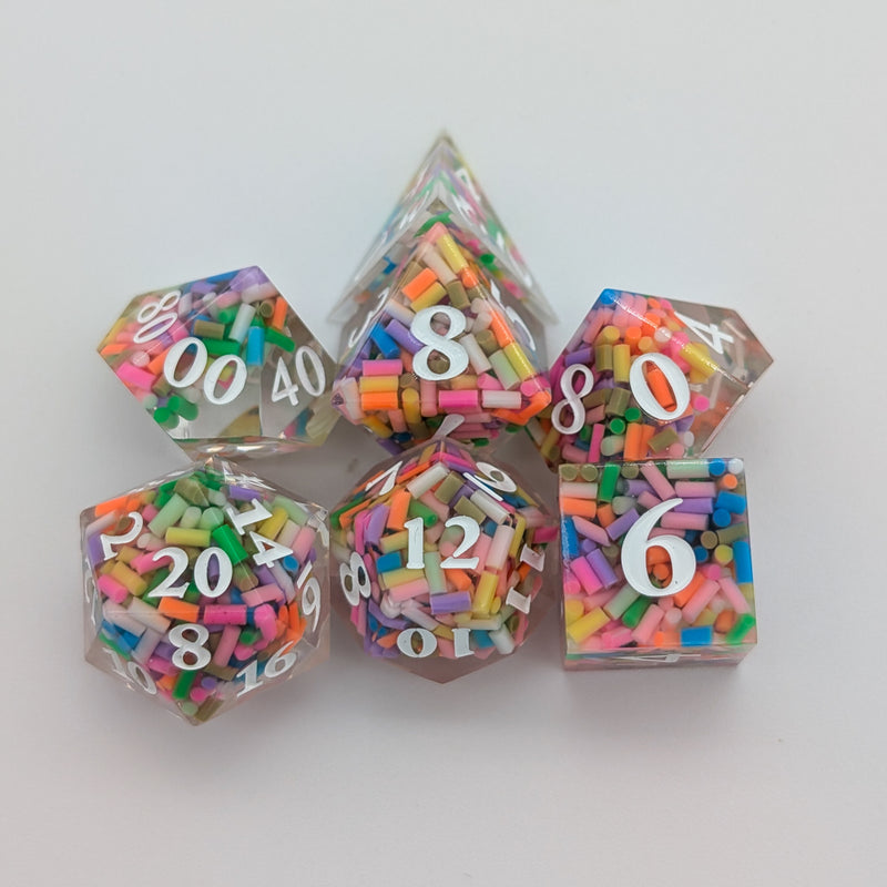 Packed Confetti Sharp Dice Set