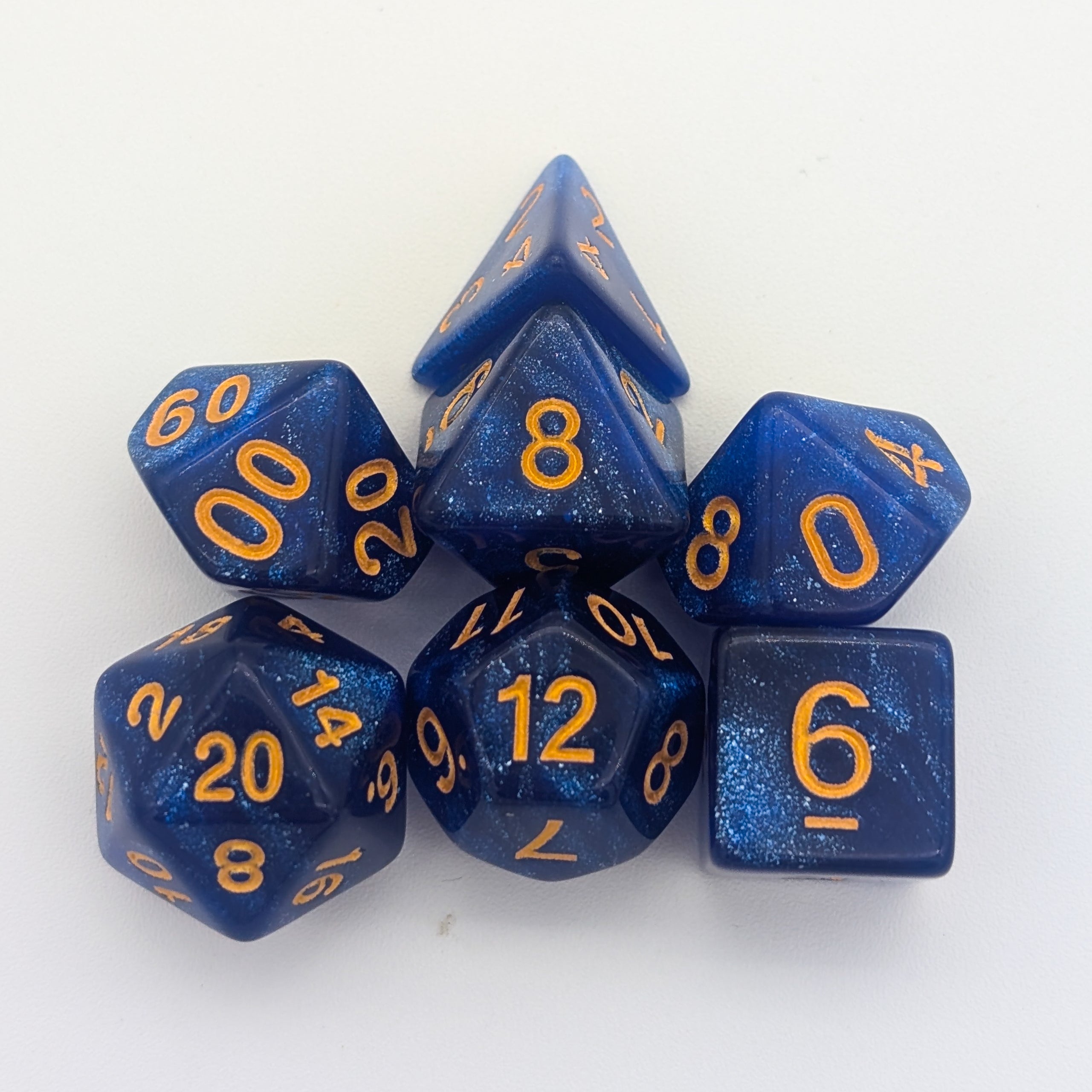 Royal Blue Shimmer Dice