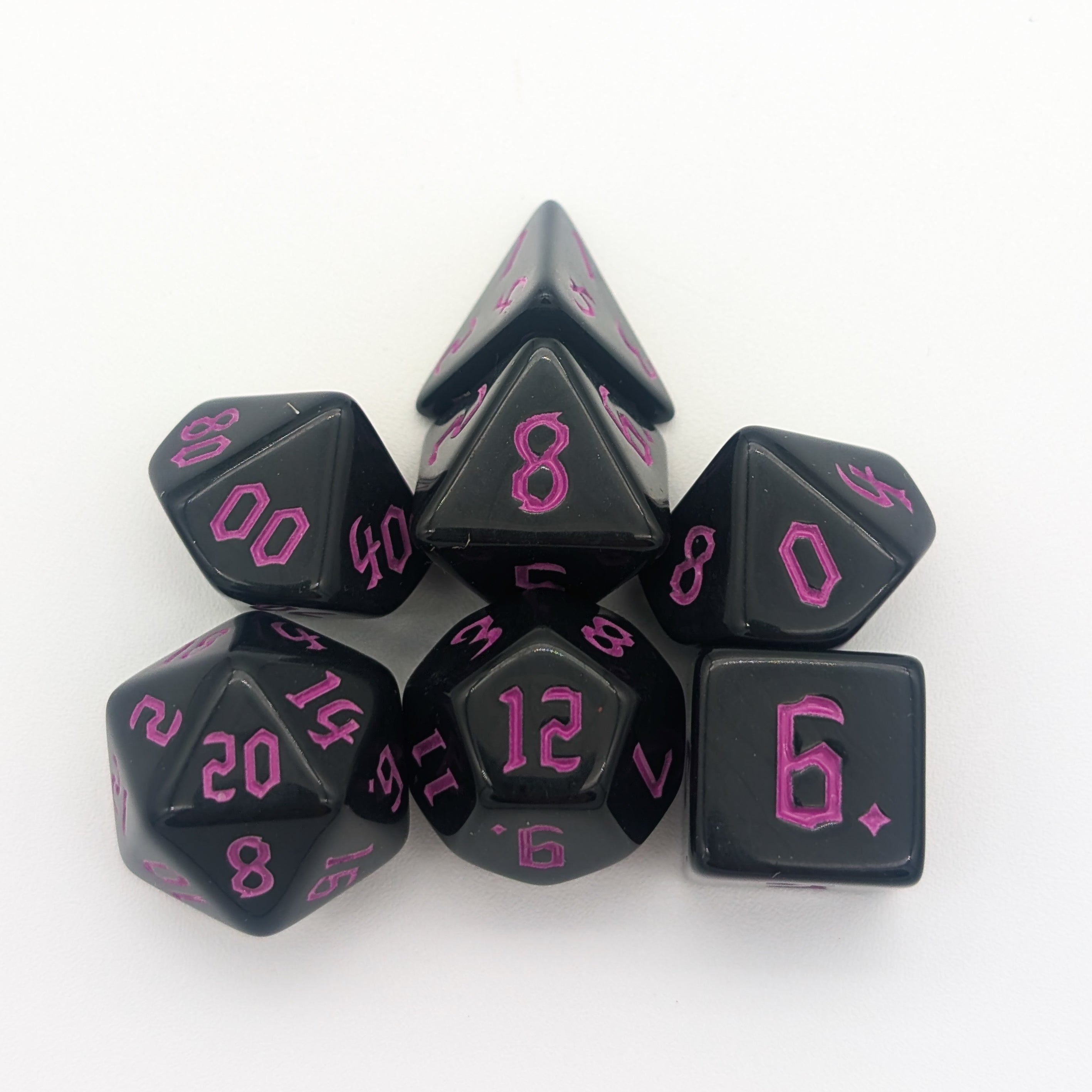 Pink Witch Dice Set
