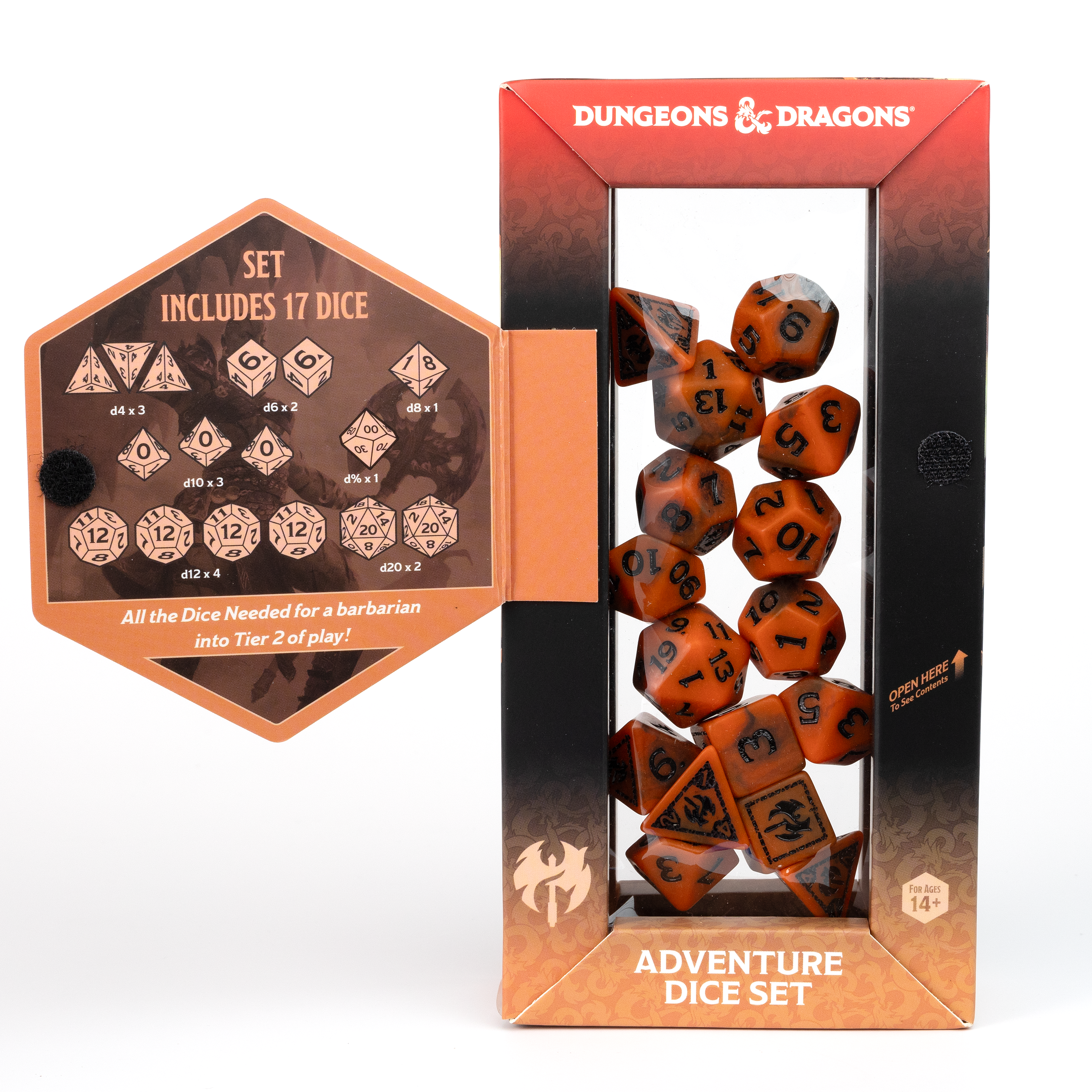 D&D Adventure Dice - Barbarian: Orange (Reprint)
