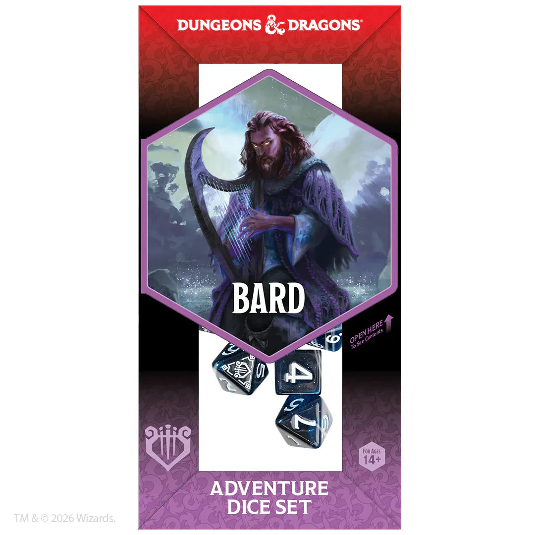 D&D Adventure Dice – Bard: Blue, Black