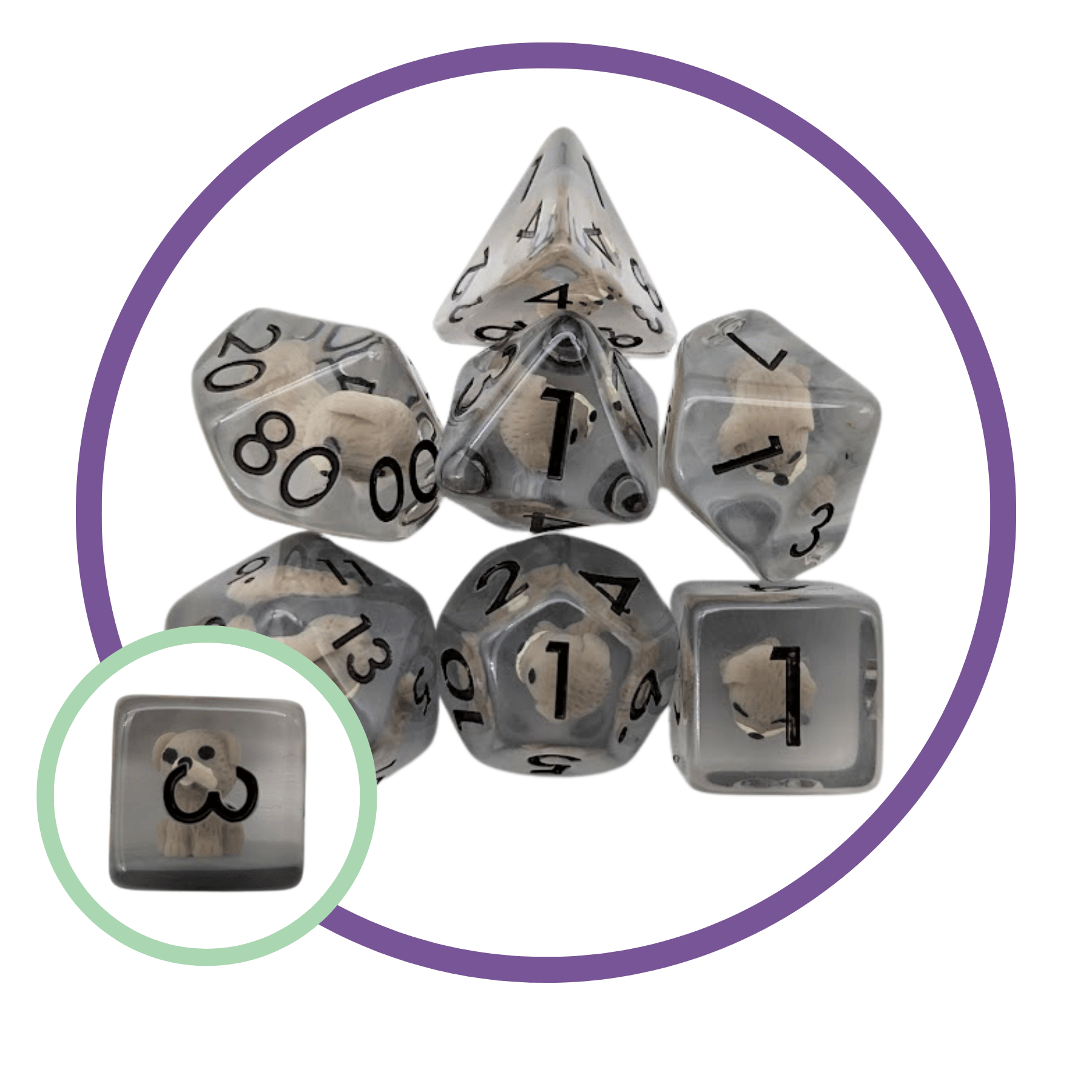 Loyal Hound Inclusion Dice Set