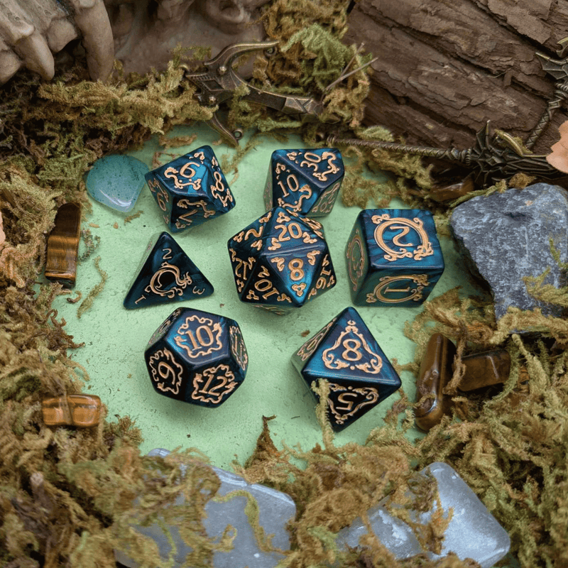 Dragon Green Dice Set
