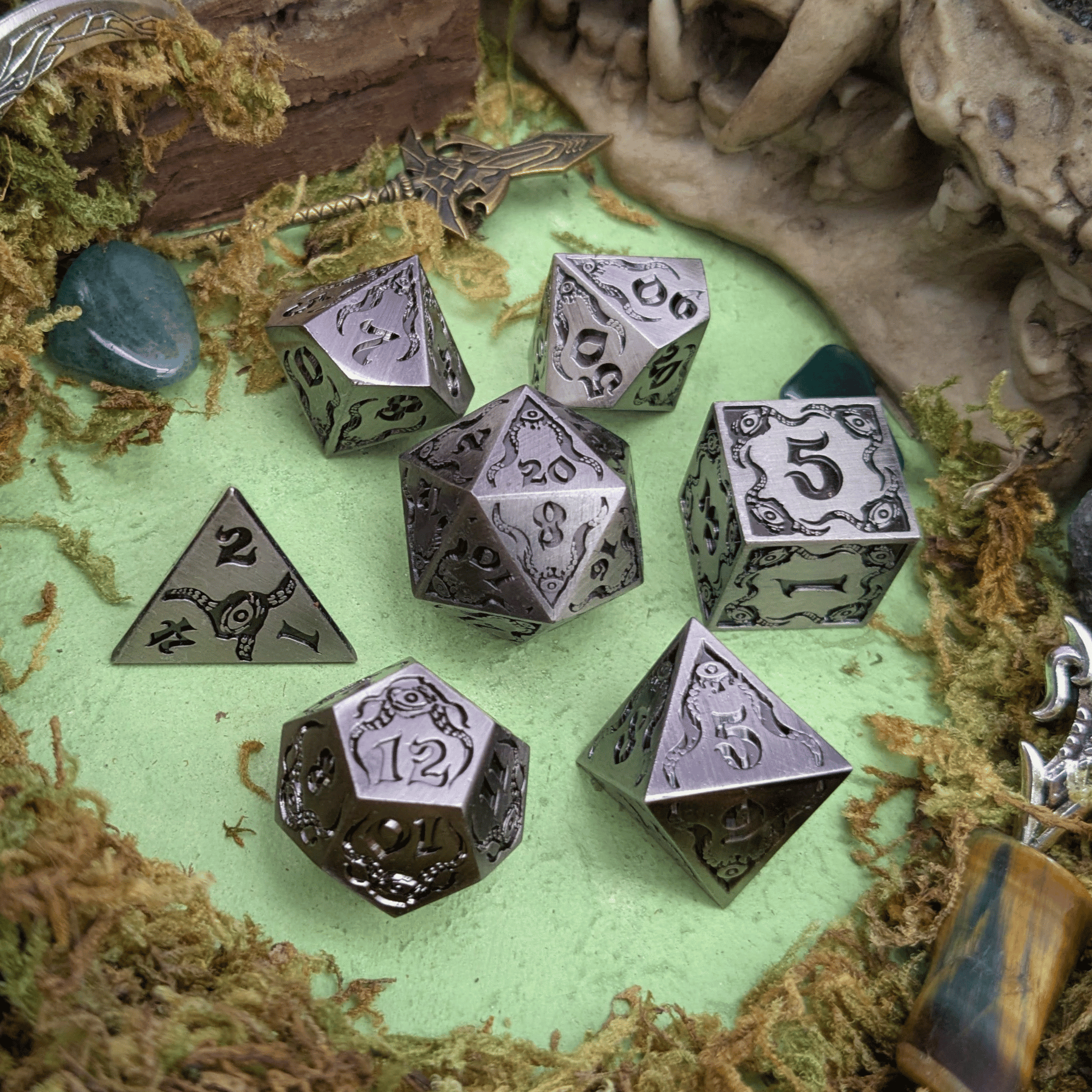 Forsaken Pact | Metal Eldritch Dice Set