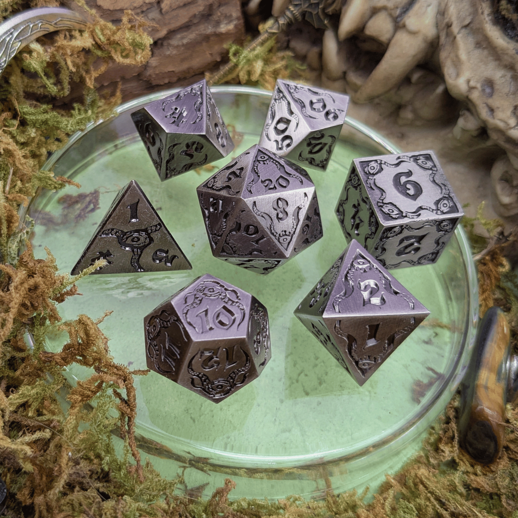 Forsaken Pact | Metal Eldritch Dice Set