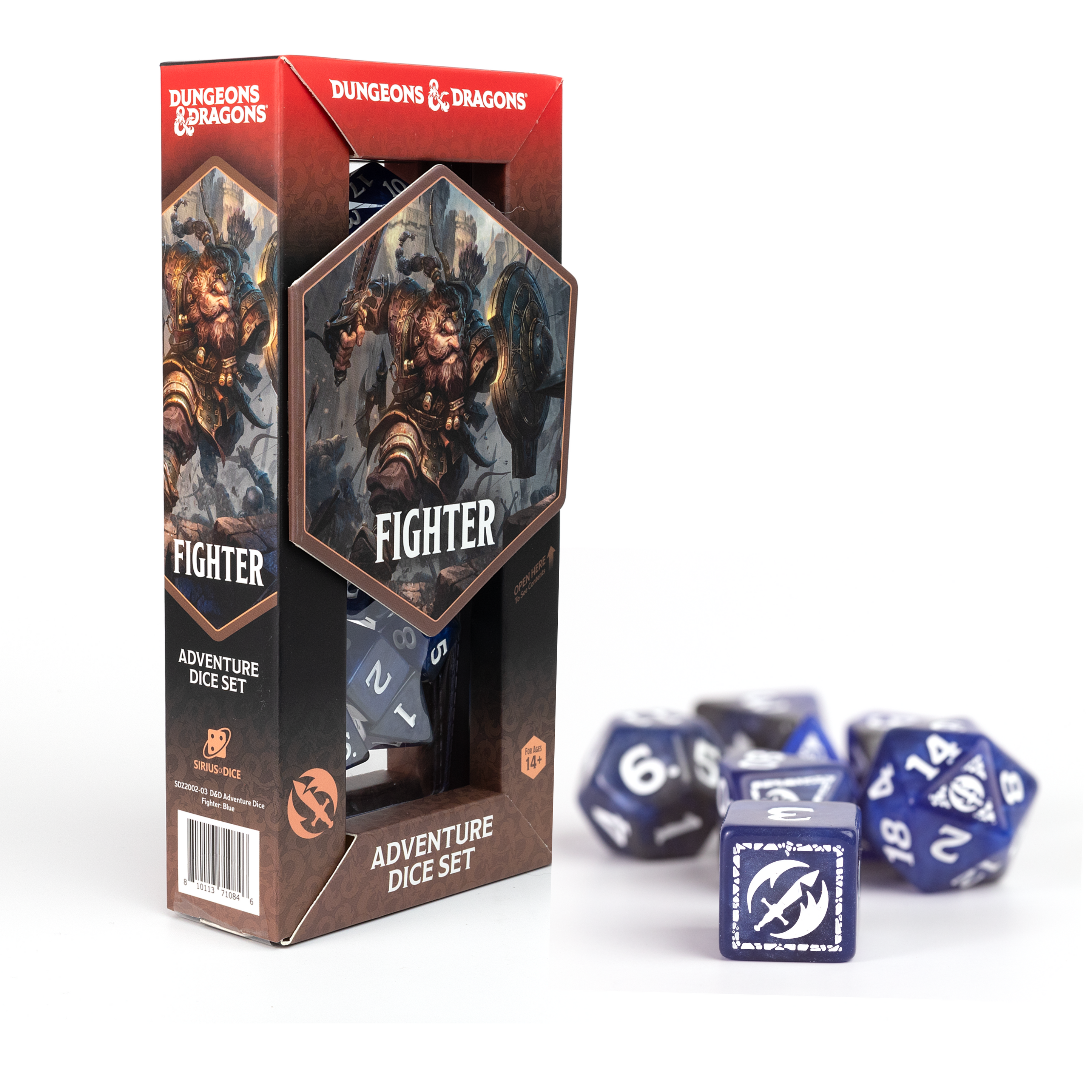 D&D Adventure Dice - Fighter: Blue (Reprint)