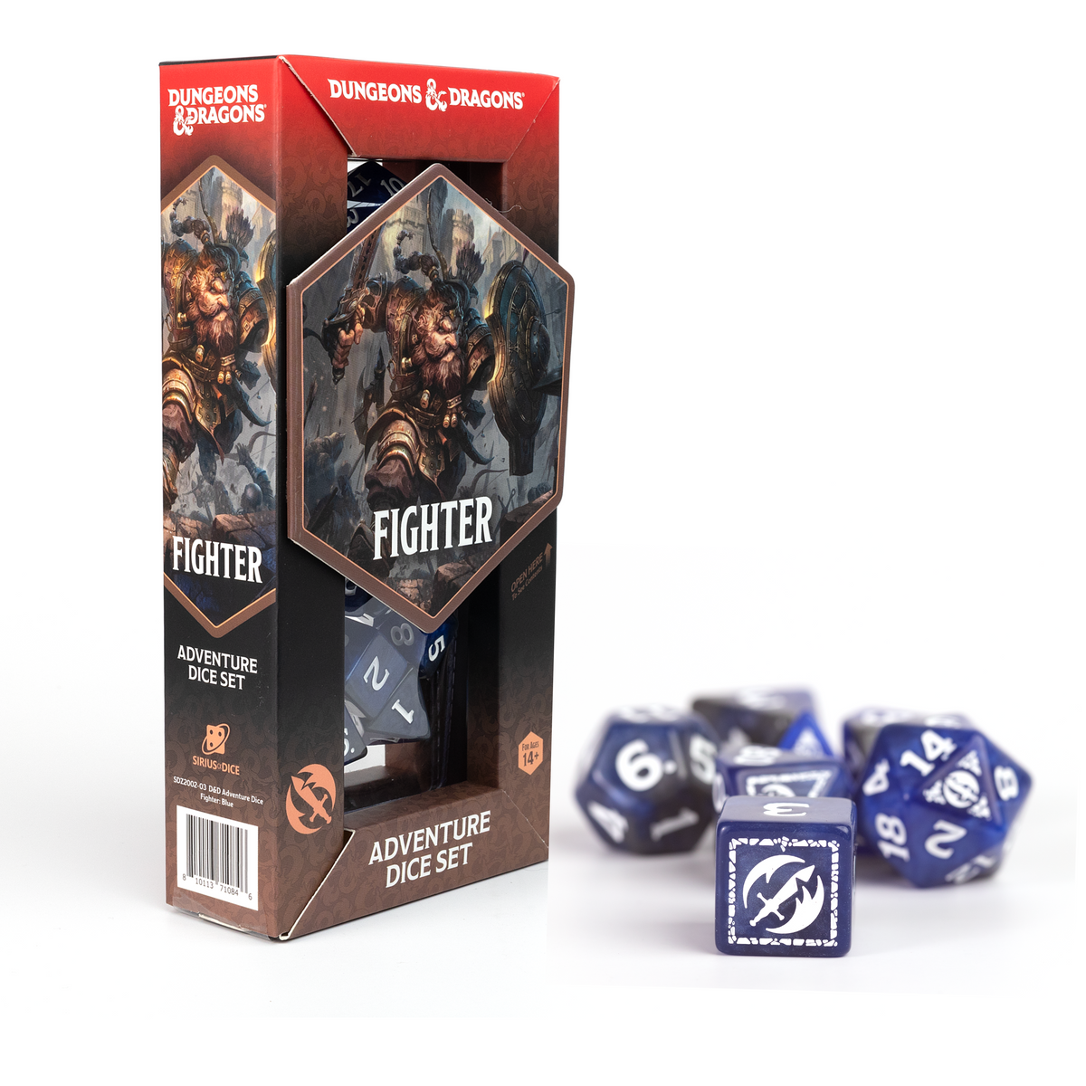 D&D Adventure Dice - Fighter: Blue (Reprint)