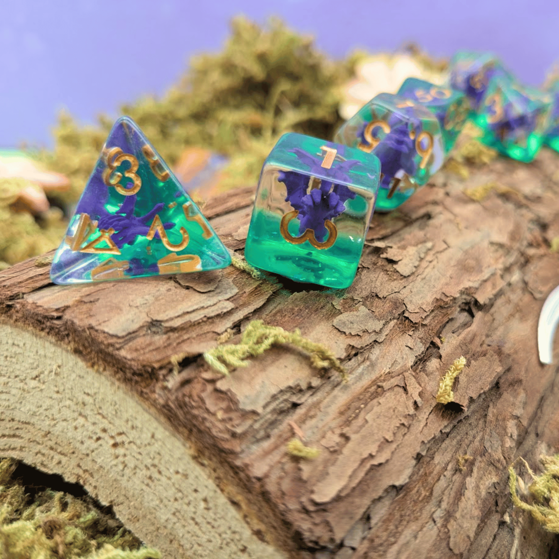 Poison Hydra Inclusion Dice Set