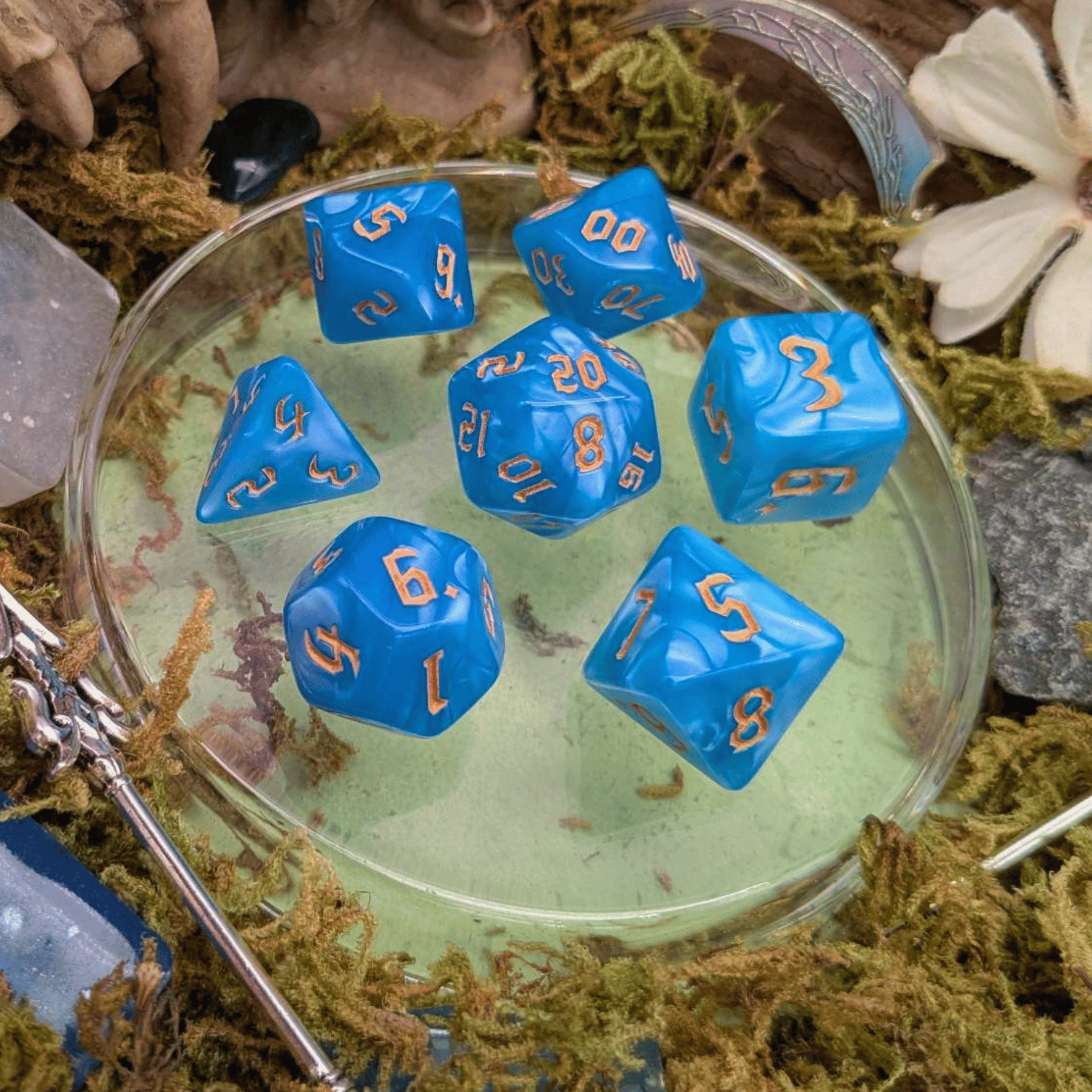 Blue Mist Dice Set