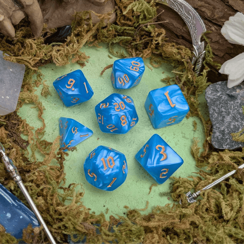 Blue Mist Dice Set