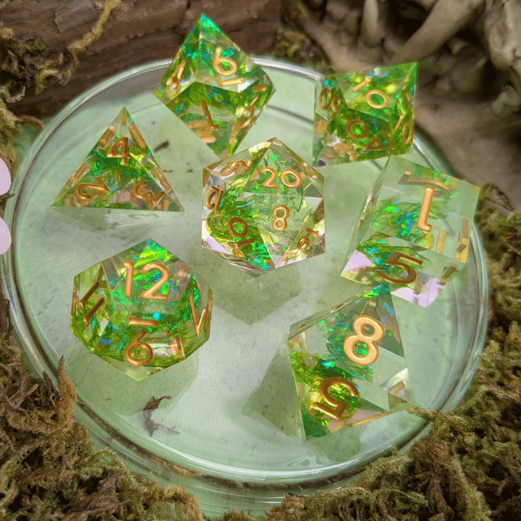 Nature Moss Sharp Dice Set