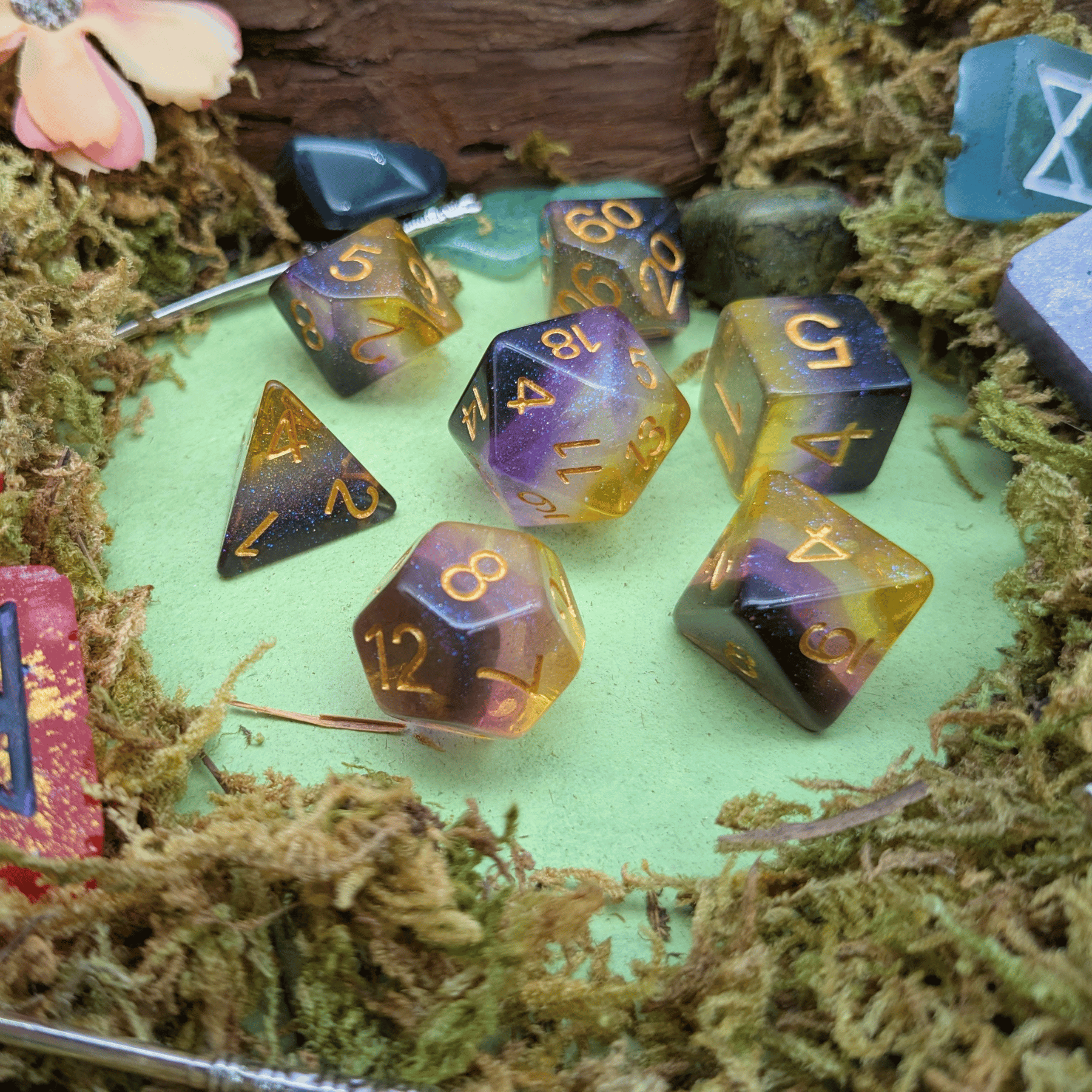 Non-Binary Pride Flag Dice Set