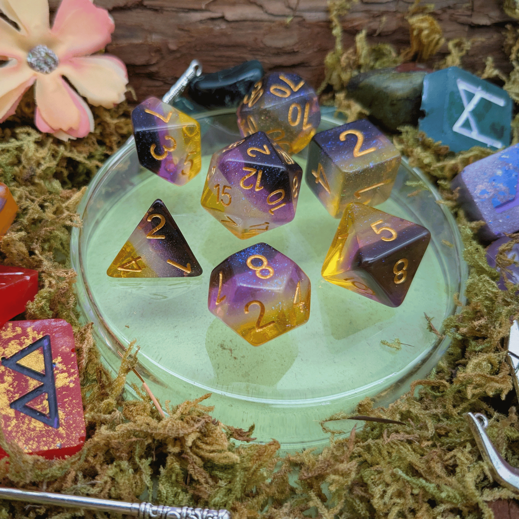 Non-Binary Pride Flag Dice Set