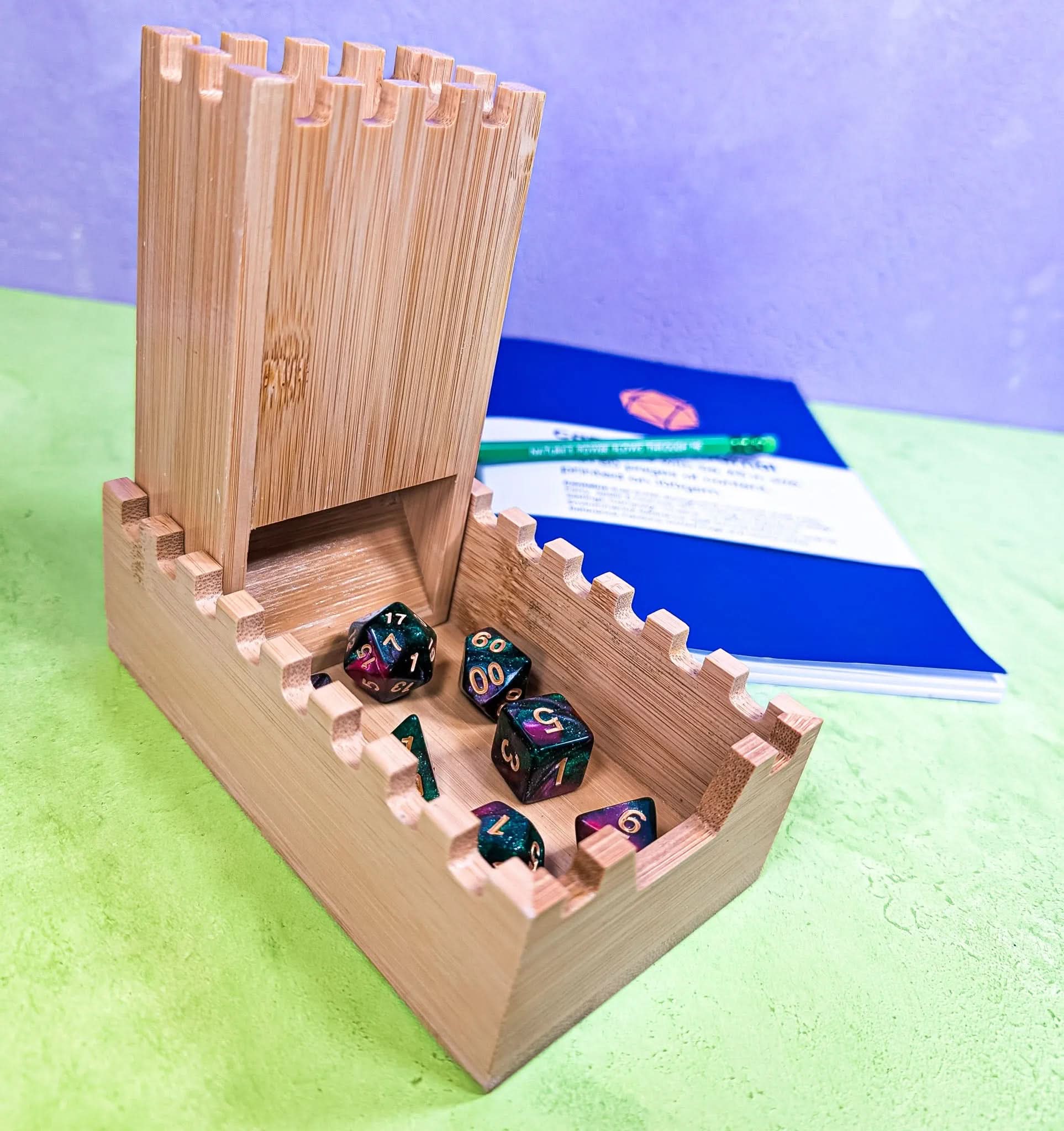Wooden Dice Tower | Magnetic and Portable
