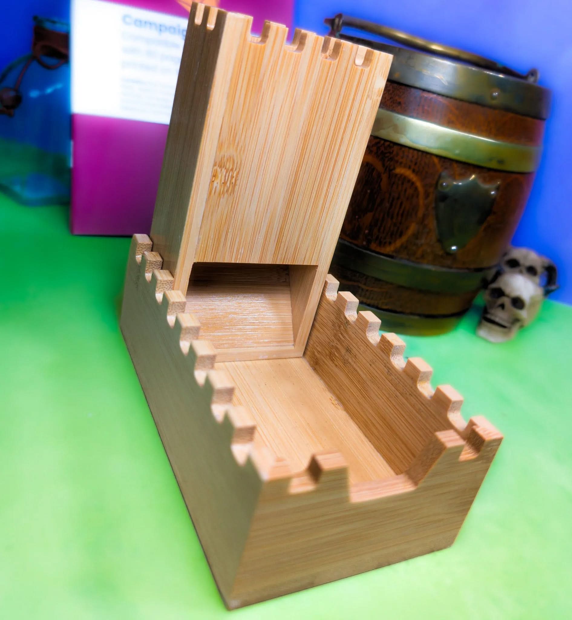 Wooden Dice Tower | Magnetic and Portable
