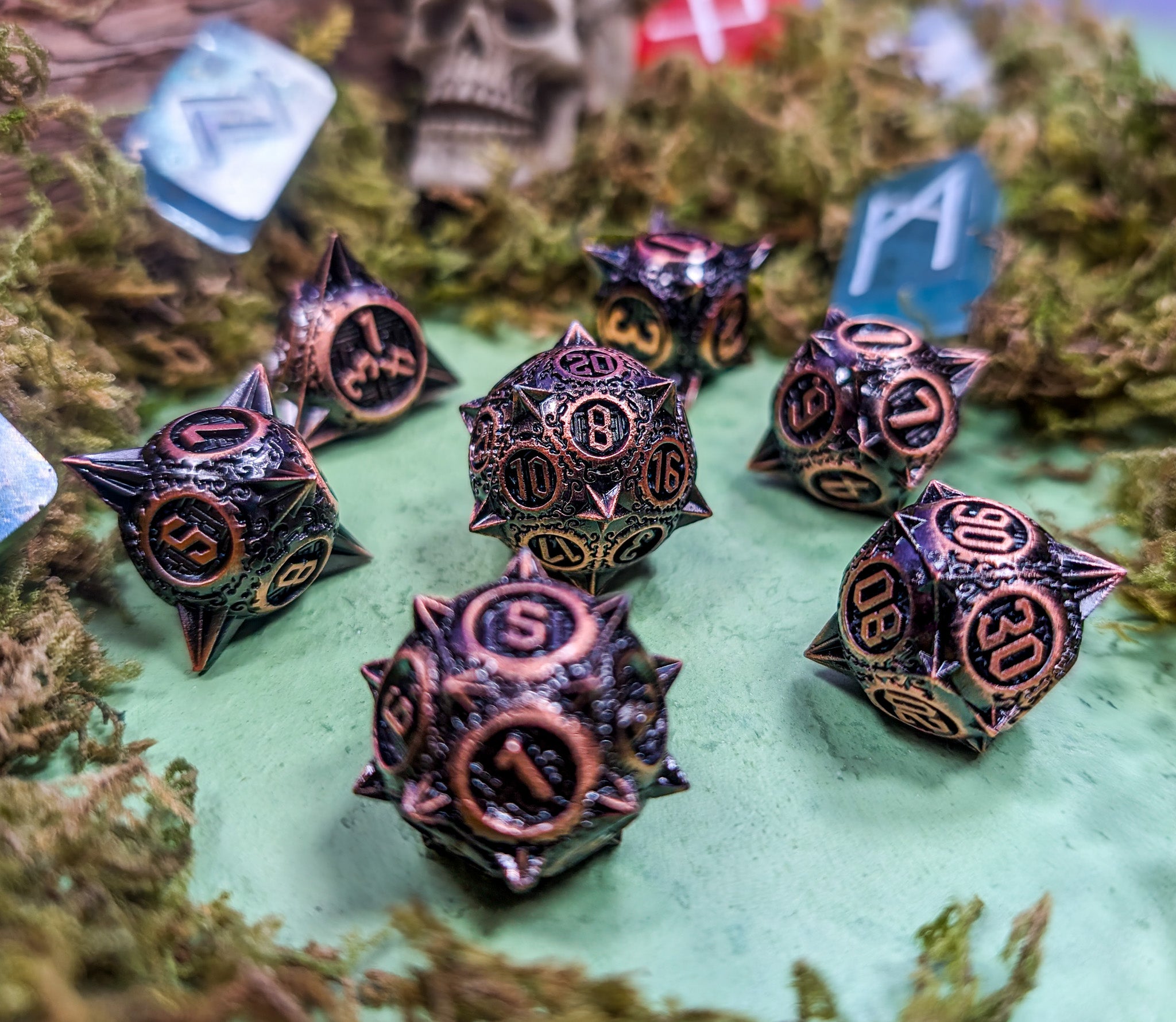 Gladiator's Glory | Metal Caltrop Dice Set