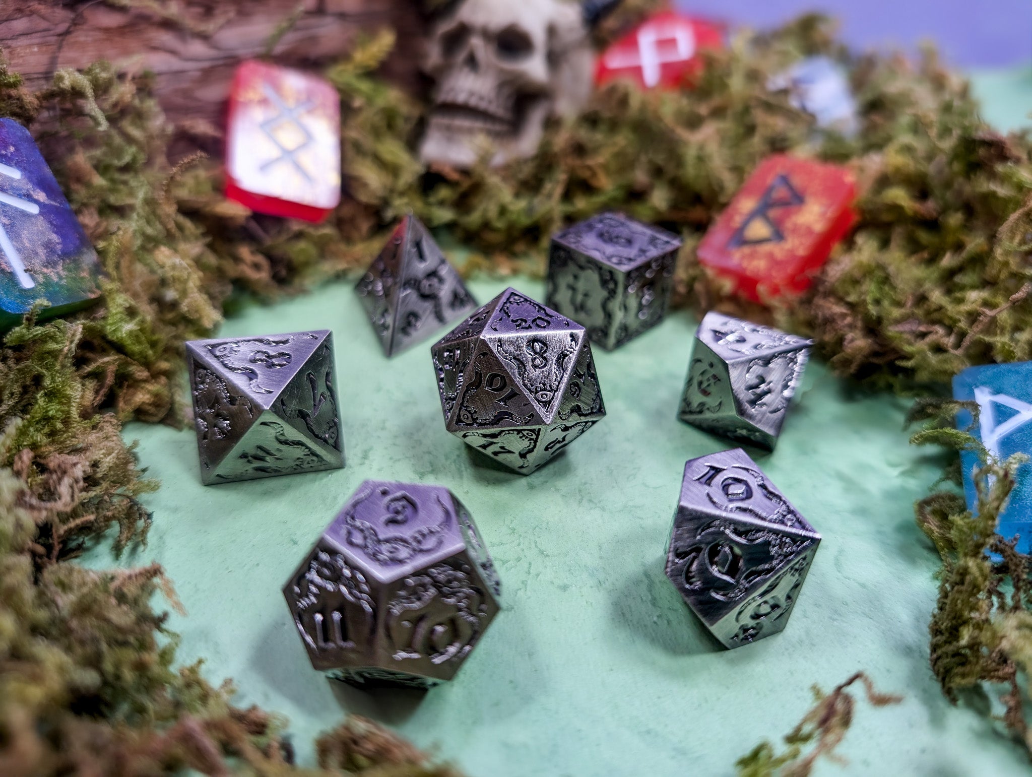 Forsaken Pact | Metal Eldritch Dice Set