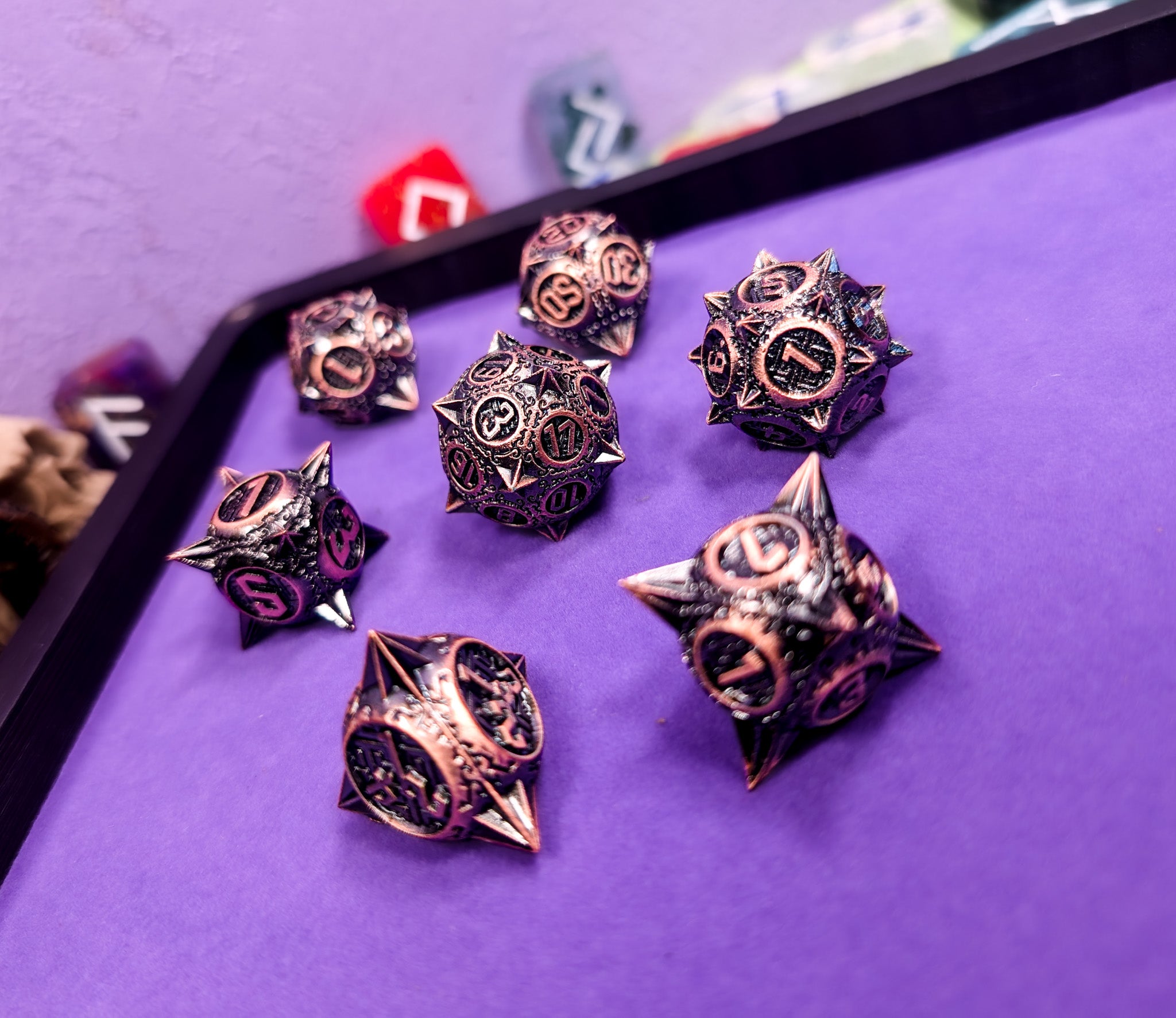 Gladiator's Glory | Metal Caltrop Dice Set