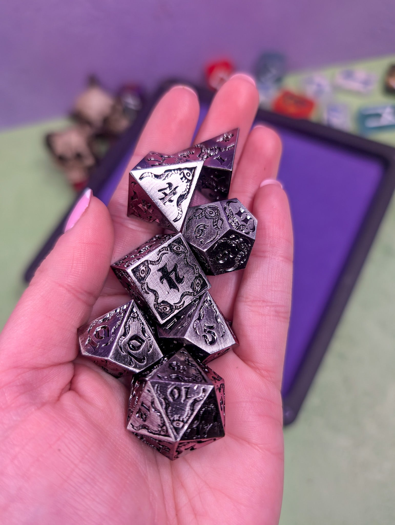 Forsaken Pact | Metal Eldritch Dice Set