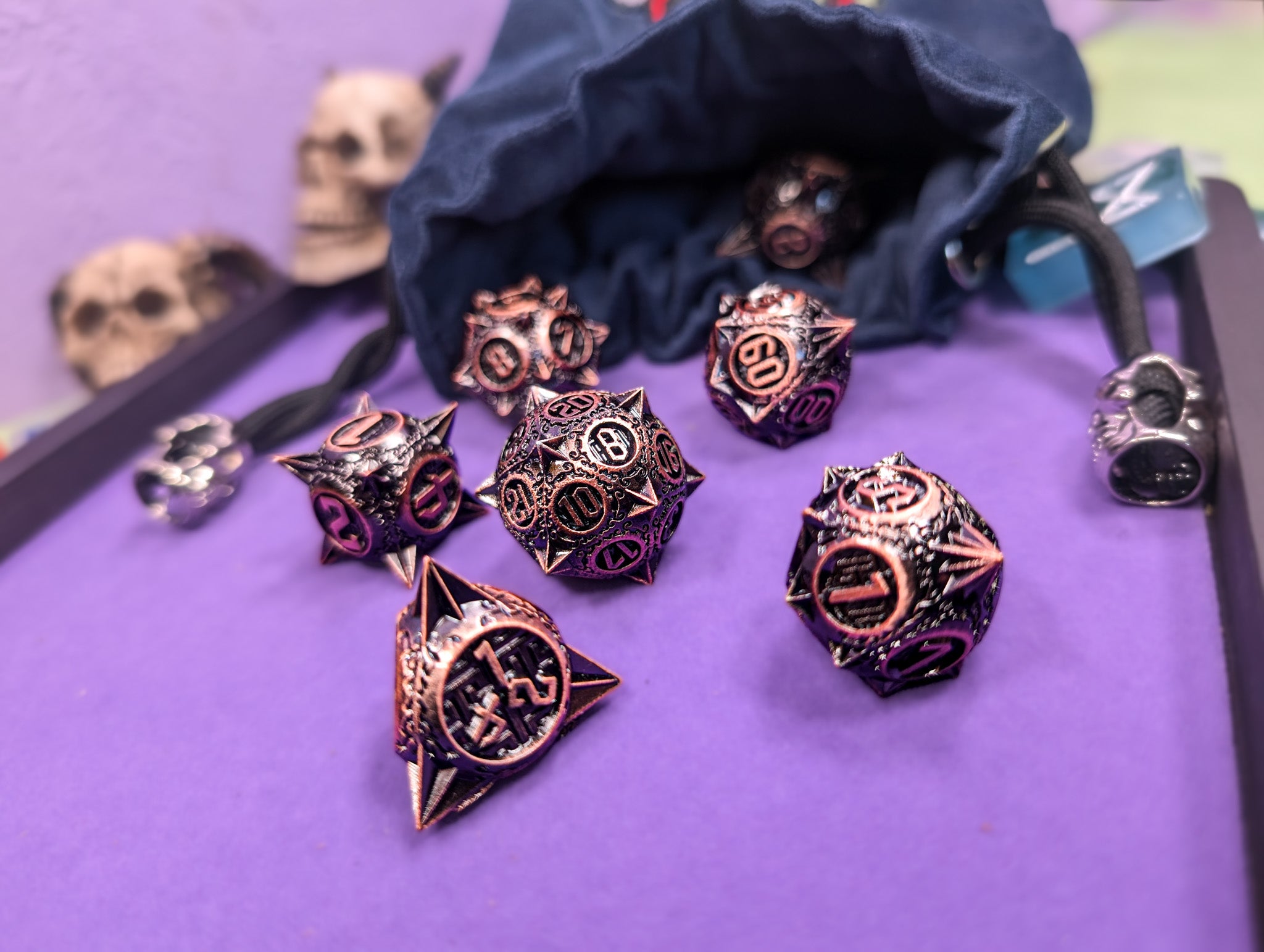 Gladiator's Glory | Metal Caltrop Dice Set
