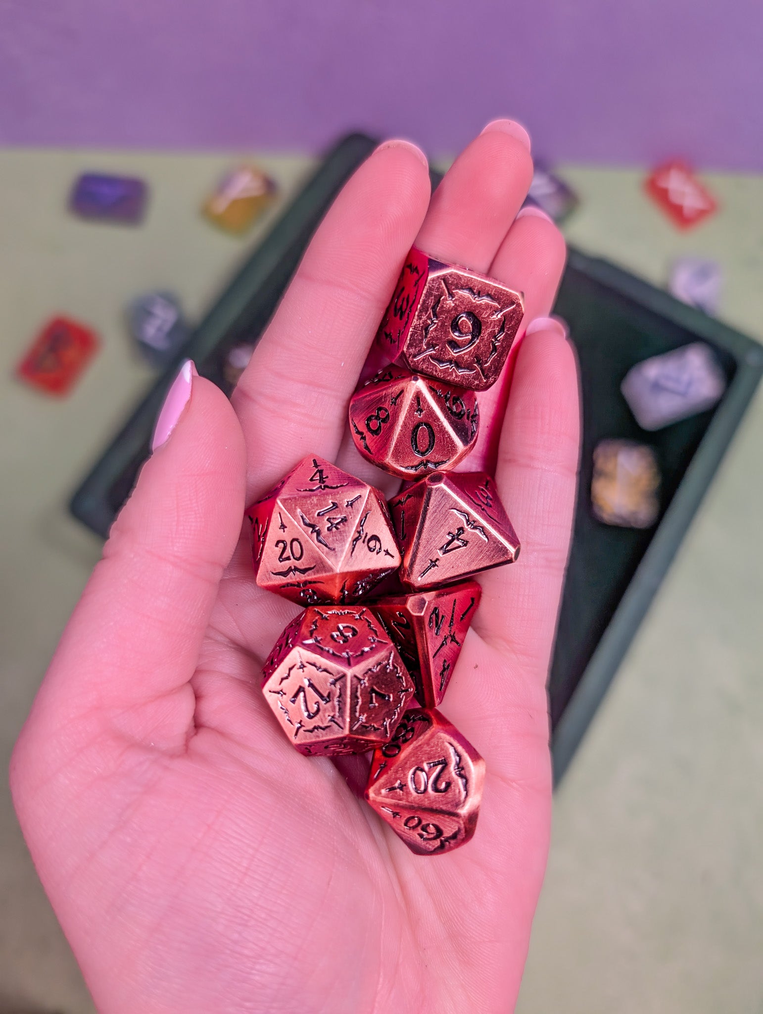 Arcane Forge | Copper Metal Arcana Dice Set