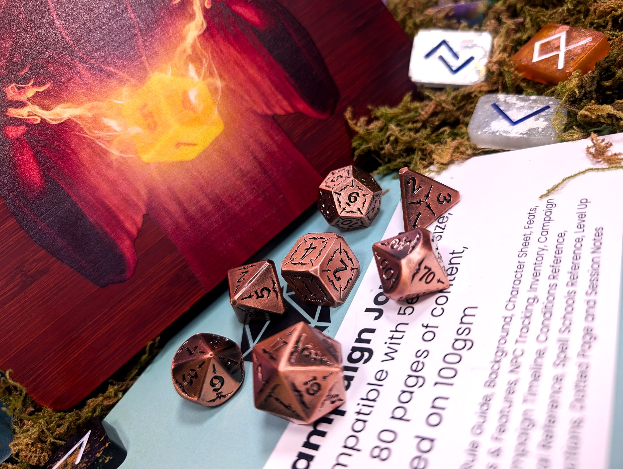 Arcane Forge | Copper Metal Arcana Dice Set