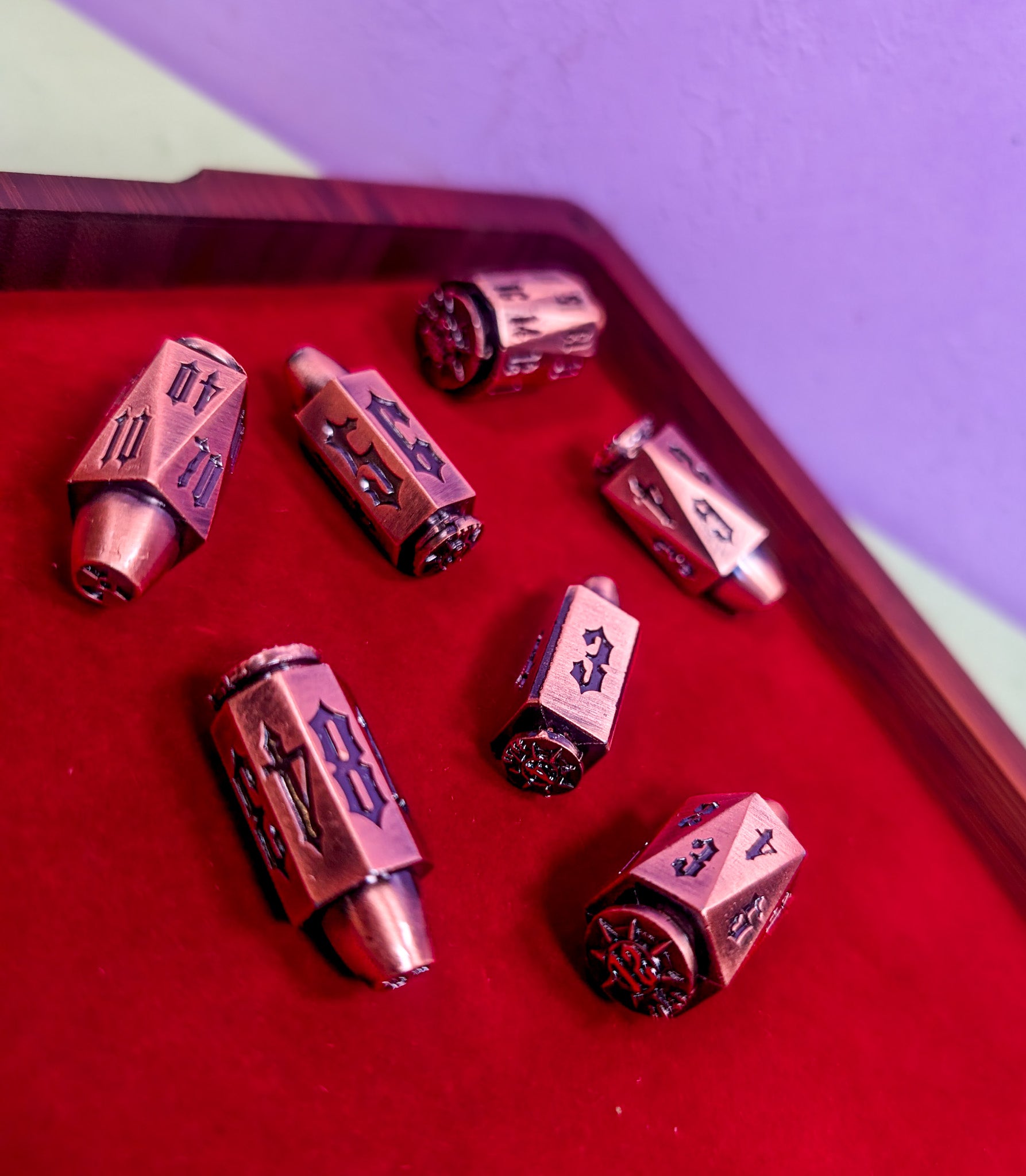 Deadeye's Dice | Metal Bullet Hell Dice Set
