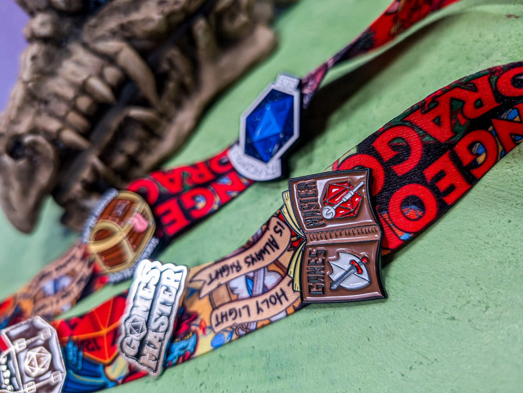 Games Master Book Pin