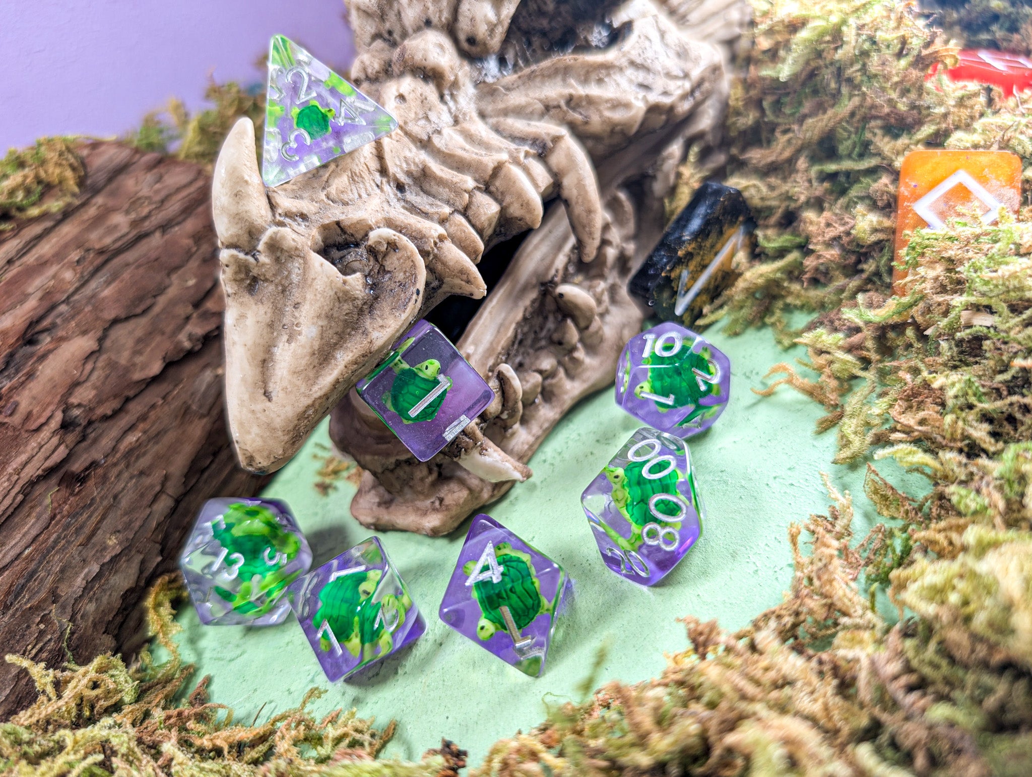 Tortoise Filled Dice