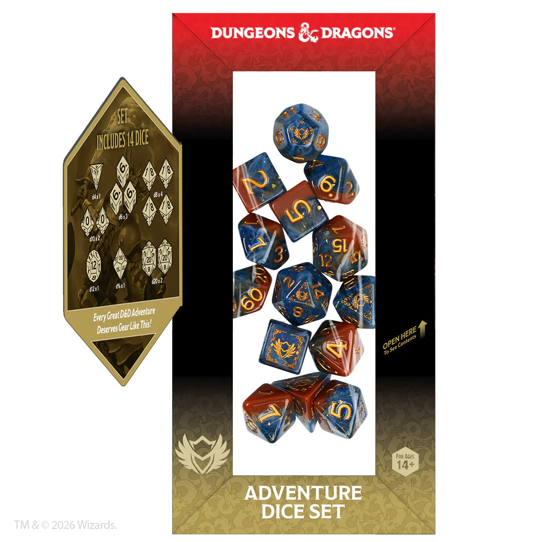 D&D Adventure Dice – Paladin: Orange, Blue