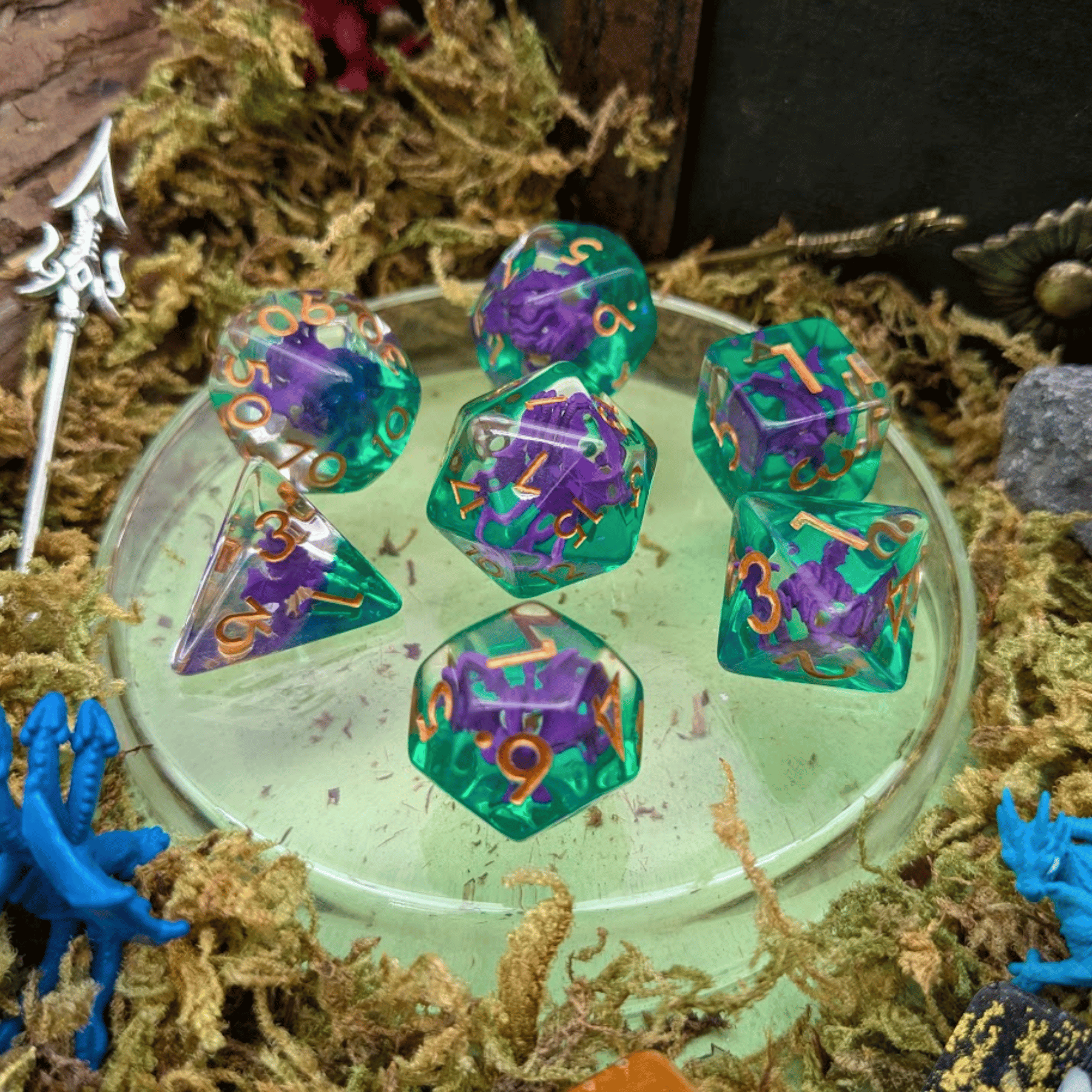 Poison Hydra Inclusion Dice Set