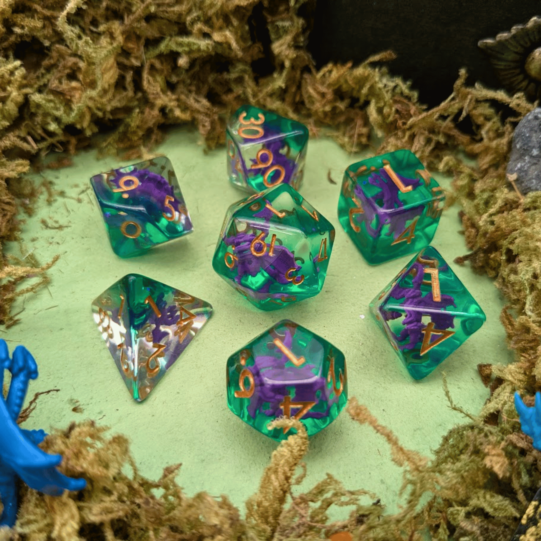 Poison Hydra Inclusion Dice Set